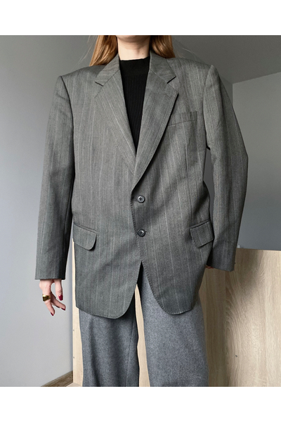 Теплый мужской пиджак из шерсти и кашемира
