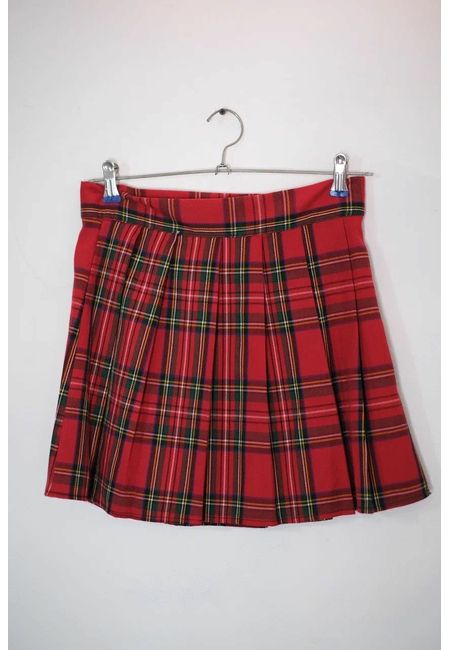 Винтажная школьная мини юбка