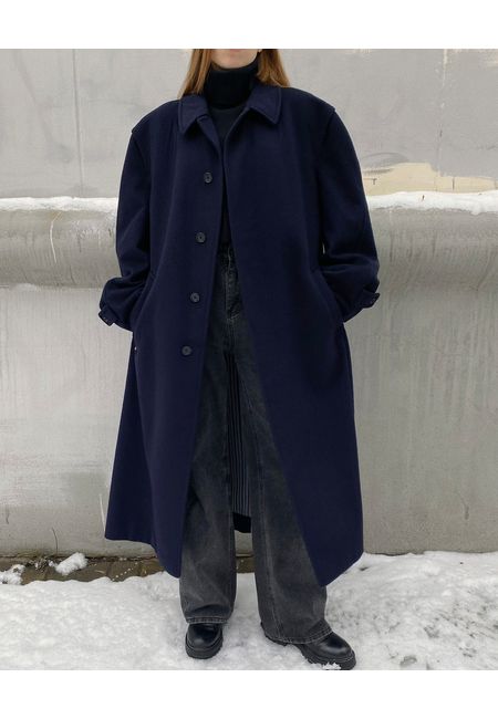 Мужское шерстяное пальто oversize