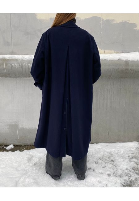 Мужское шерстяное пальто oversize