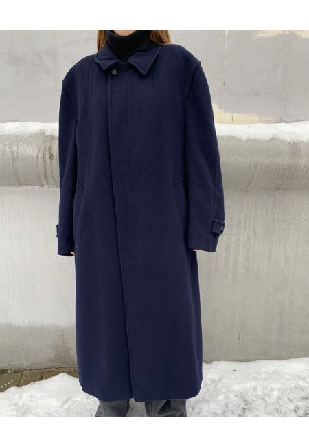 Мужское шерстяное пальто oversize