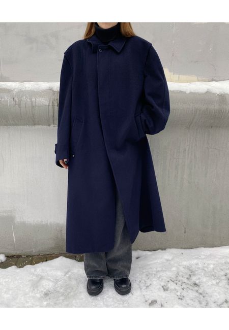 Мужское шерстяное пальто oversize