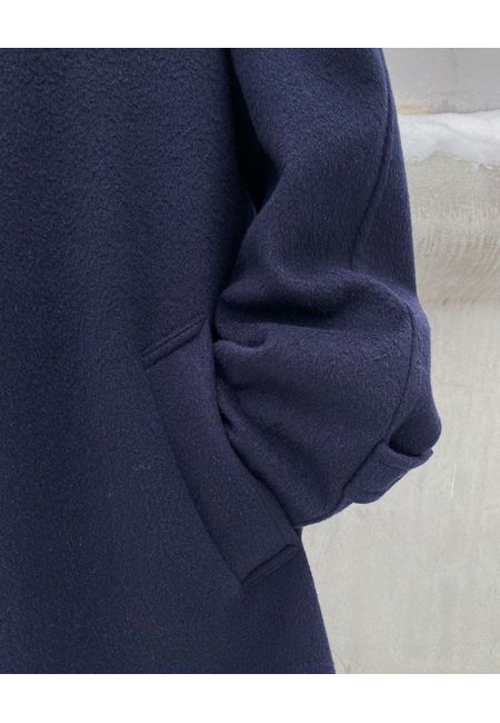 Мужское шерстяное пальто oversize