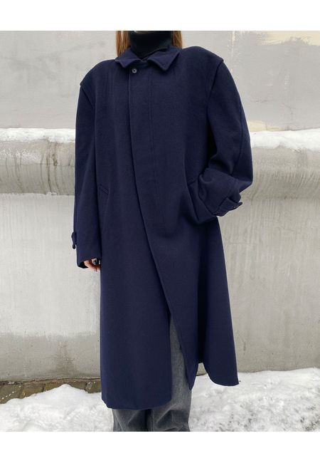 Мужское шерстяное пальто oversize