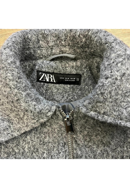 Женская серо-серебряная куртка Zara