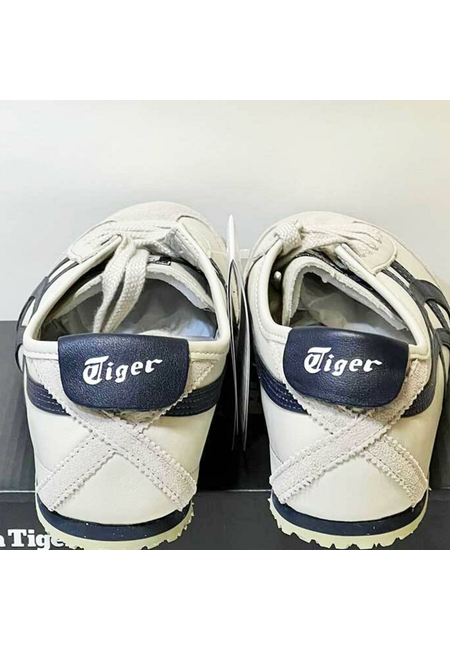 Женские бело-синие кроссовки Onitsuka Tiger