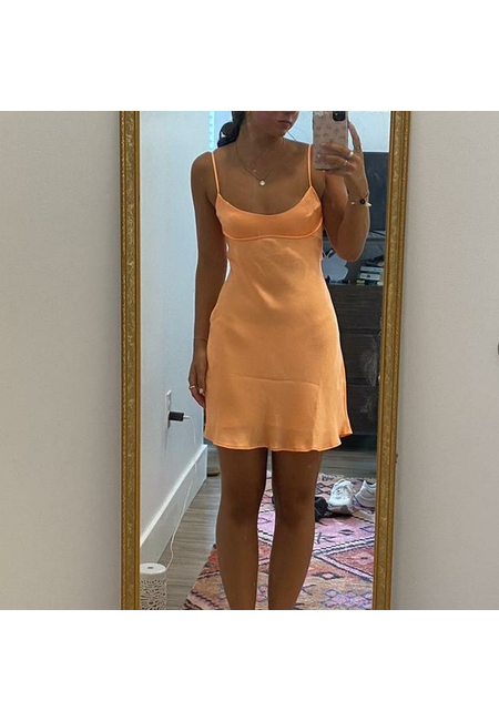 Женское оранжевое платье Zara