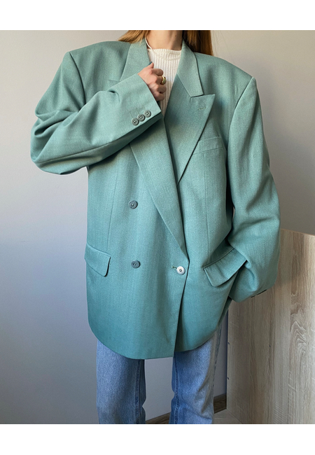 Двубортный винтажный мужской пиджак