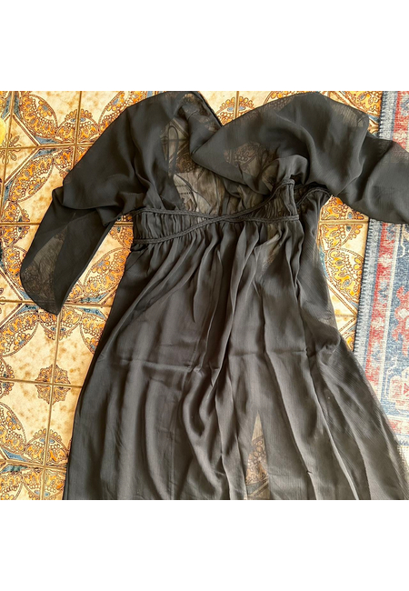 Женское черное платье Massimo Dutti