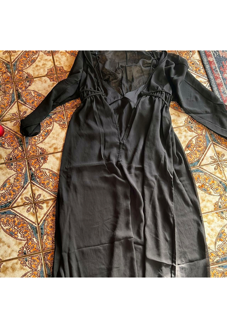 Женское черное платье Massimo Dutti
