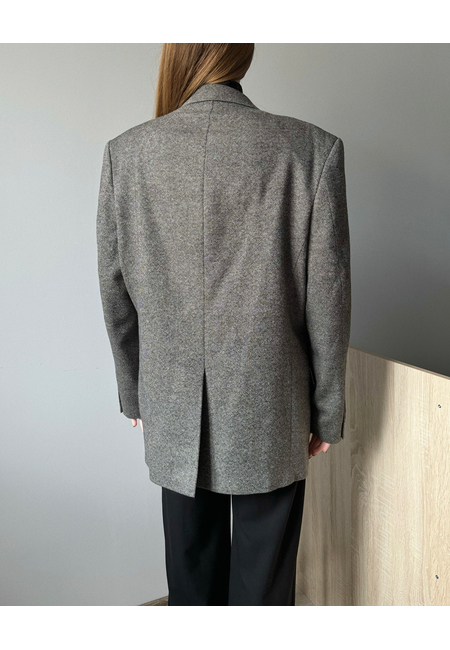 Мужской шерстяной пиджак с мелким переплетением нитей
