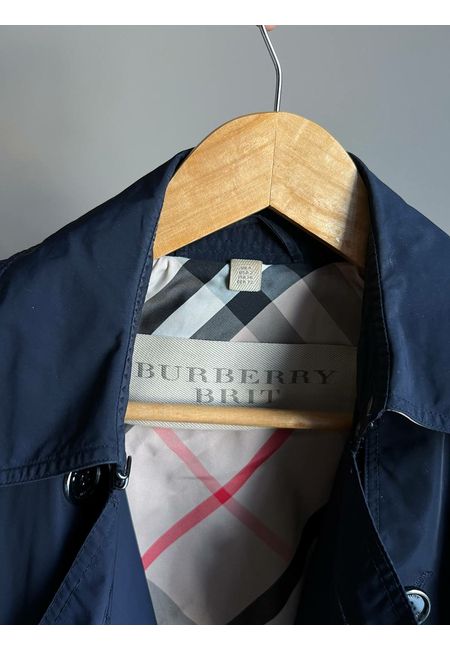 Плащ темно-синий Burberry