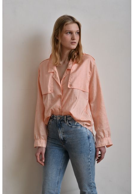 Персиковая блуза Diane Von Furstenberg