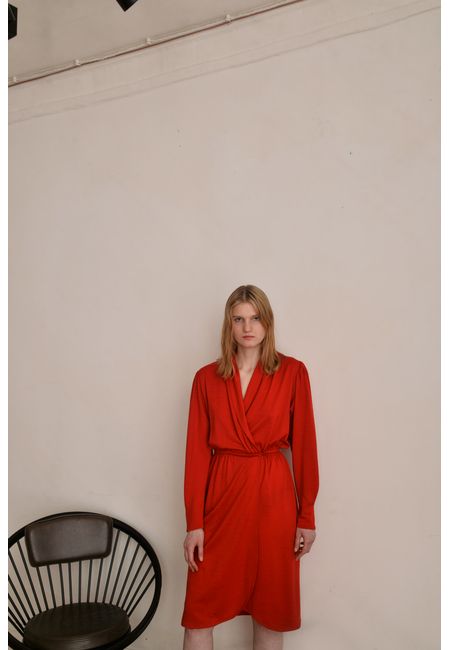 Платье из тонкой шерсти Pierre Cardin